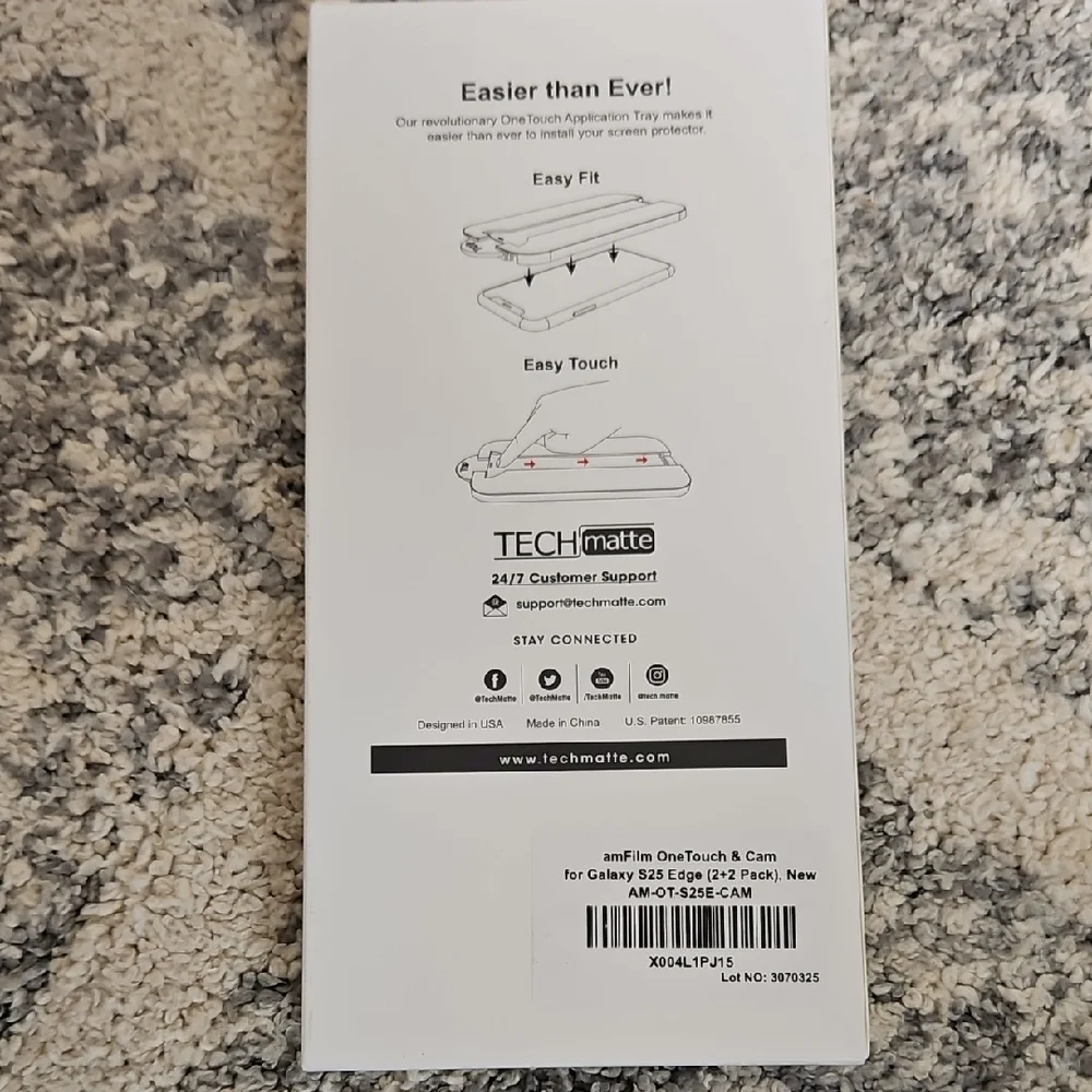 Glass Screen Protector 2 Pack- Galaxy S25 Edge